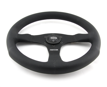 Momo Leder gelocht Sportlenkrad Competition 350mm schwarz black ohne Ring steering wheel volante