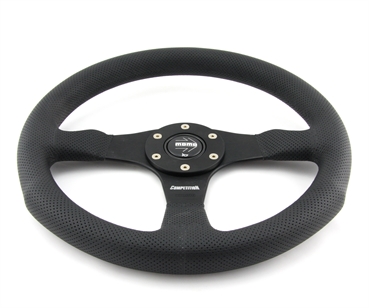 Momo Leder gelocht Sportlenkrad Competition 350mm schwarz black steering wheel volante