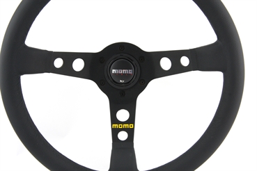 Momo Leder Sportlenkrad Modell MOD. 07 350mm schwarz black steering wheel volante