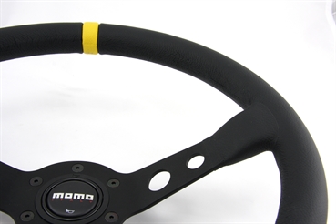 Momo Leder Sportlenkrad Modell MOD. 07 350mm schwarz black steering wheel volante