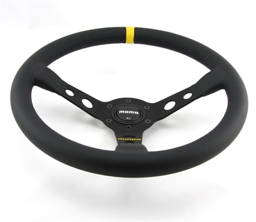 Momo Leder Sportlenkrad Modell MOD. 07 350mm schwarz black steering wheel volante