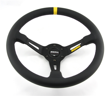 Momo Leder Sportlenkrad Modell MOD. 08 350mm schwarz black steering wheel volante