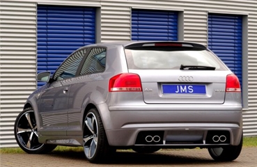 JMS Racelook Heckansatz für Audi A3 Typ 8P Bj. 2005-09 inkl. Facelift, ohne Sportback