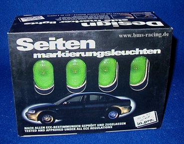 in.pro. 4 Seitenmarkierungsleuchten Set Oval grün