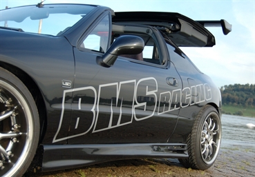 BMS Racing Aufkleber 200cm 2 Stück silber