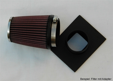 Highflow Sportluftfilter universal - Anschl. ca.70mm Luftfilter