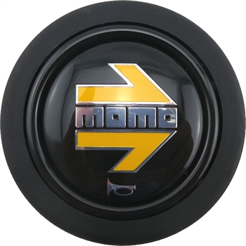 Momo Hupenknopf Prototipo schwarz gelb 1-Polig groß Durchmesser ca.58mm