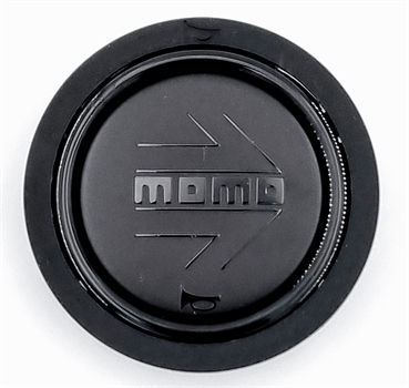 Momo Hupenknopf schwarz Black Edition 2-Polig, Durchmesser ca.52mm