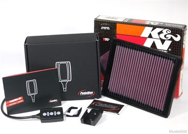 K&N Filter DTE Pedalbox für BMW X5 E53 ab 2003 3.0D R6 150KW GasPedalbox Chiptuning Sportluftfilter