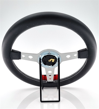 Momo Leder Sportlenkrad Prototipo 32 320mm schwarz silber steering wheel volante