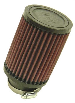 RU-1710 K&N Universalluftfilter zylindrisch, Flansch: 20° Winkel, 57mm, Ø unten, oben : 89mm, 89mm, Höhe: 127mm