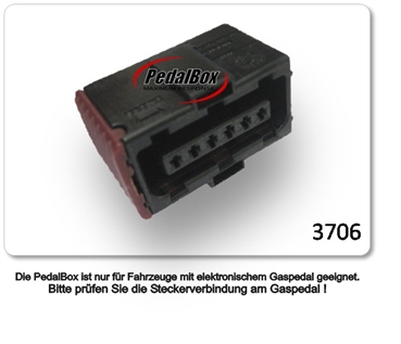  DTE Pedalbox 3S mit Schlüsselband für Opel Agila H00 ab 2000 1.2L 16V R4 55KW Gaspedal Tuning Chiptuning