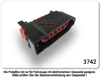  DTE Pedalbox 3S mit Schlüsselband für Ford Mondeo BA7 ab 2007 2.0L TDCi R4 120KW Gaspedal Tuning Chiptuning