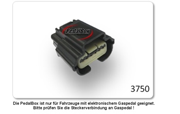  DTE Pedalbox 3S mit Schlüsselband für DODGE CARAVAN 120KW 01 2009- 2.8 CRD Gaspedalbox Tuning