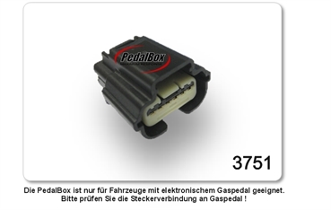  DTE Pedalbox 3S mit Schlüsselband für CHEVROLET 6 GH 125KW 02 2008- 2.5 MZR Gaspedalbox Tuning