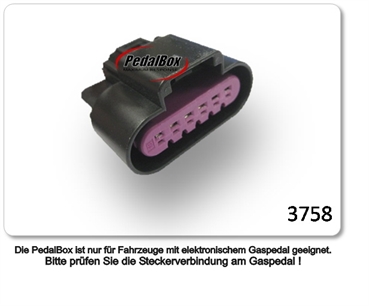  DTE Pedalbox 3S mit Schlüsselband für CHEVROLET CAMARO 232KW 01 2011- 3.6 Gaspedalbox Tuning