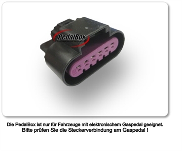 DTE PedalBox mit Schlüsselband für ABARTH 500C 118KW 05 2011- 1.4 Gaspedalbox