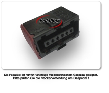 DTE PedalBox mit Schlüsselband für ALFA ROMEO MITO 955 85KW 09 2008- 1.6 JTDM Gaspedalbox