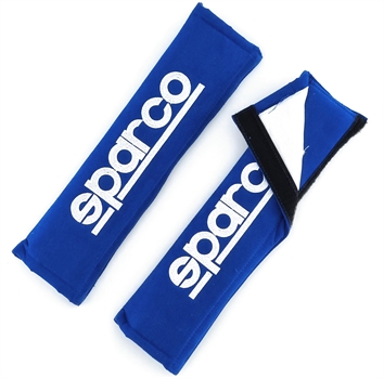 Sparco Gurtpolster GT blau silber 1 Paar Breite 50mm 2" Polster