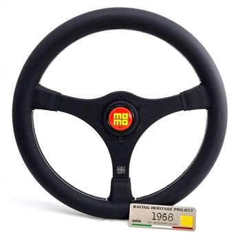 Momo Leder Sportlenkrad Racing Heritage Project 1968 Limited Edition 350mm schwarz black steering wheel volante