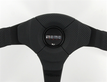 Momo Leder Alcantara Sportlenkrad Dark Fighter 350mm schwarz black steering wheel volante