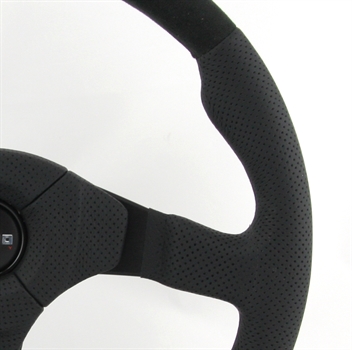 Momo Leder Alcantara Sportlenkrad Dark Fighter 350mm schwarz black steering wheel volante