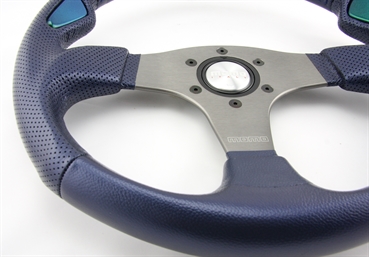 Momo Leder gelocht Sportlenkrad Jet 350mm blau, grün o.Ring steering wheel volante