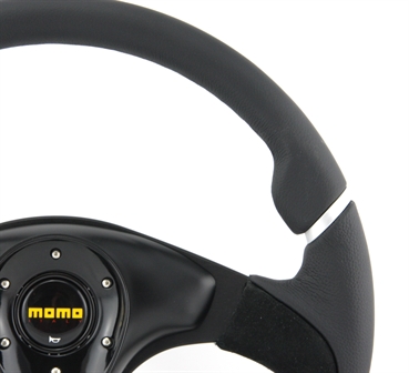 Momo Leder Wildleder Sportlenkrad Nero 350mm schwarz black steering wheel volante