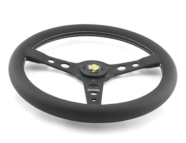 Momo Leder Sportlenkrad Prototipo 370mm schwarz black steering wheel volante