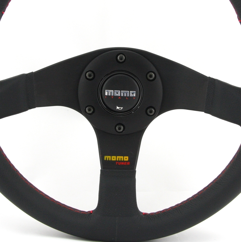 BMS Racing Autotuning - Momo Leder Sportlenkrad Tuner 32 320mm schwarz  black steering wheel volante