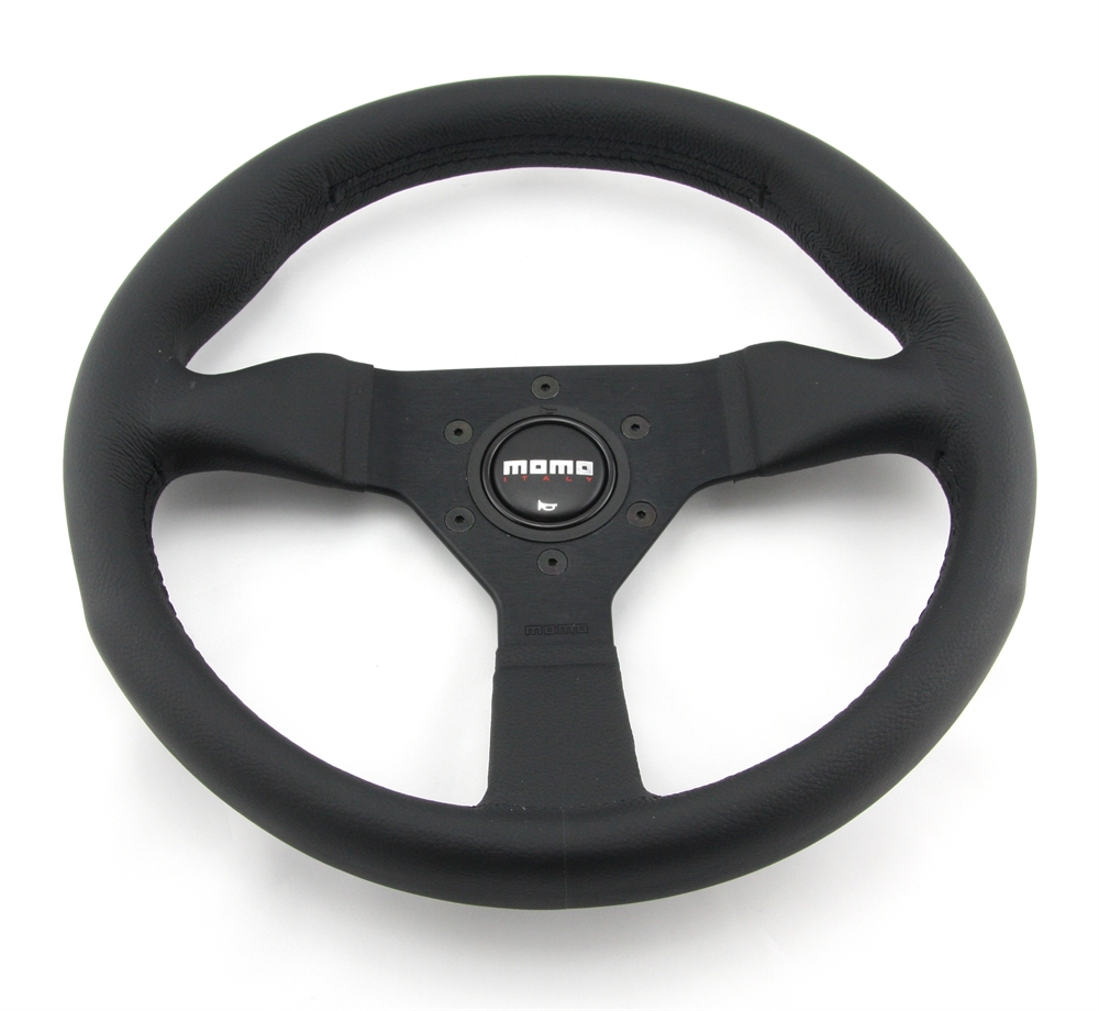 BMS Racing Autotuning - Momo Leder Sportlenkrad Montecarlo 320mm schwarz  black steering wheel volante