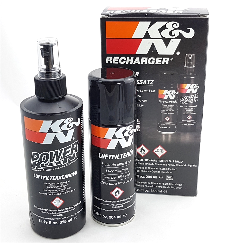 BMS Racing Autotuning - K&N Filter Reinigungsset Reiniger & Öl für Sportluftfilter  Set