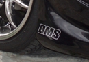 BMS Racing Aufkleber 2,8x10cm 2 Stück silber